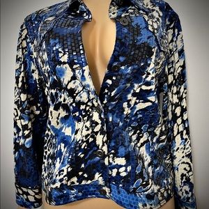 HEARTS OF PALM Polyester sequined jacket size 12